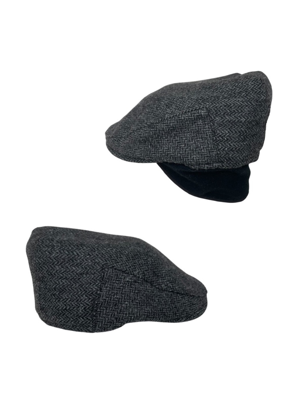 Vintage Tilley Ivy Cap Wool Tweed Water Repellent Size Small Grey Black Canada